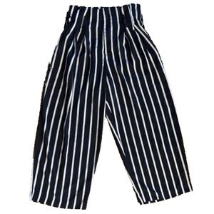 A New Day straight wide leg blue and white striped palazzo high waisted pants